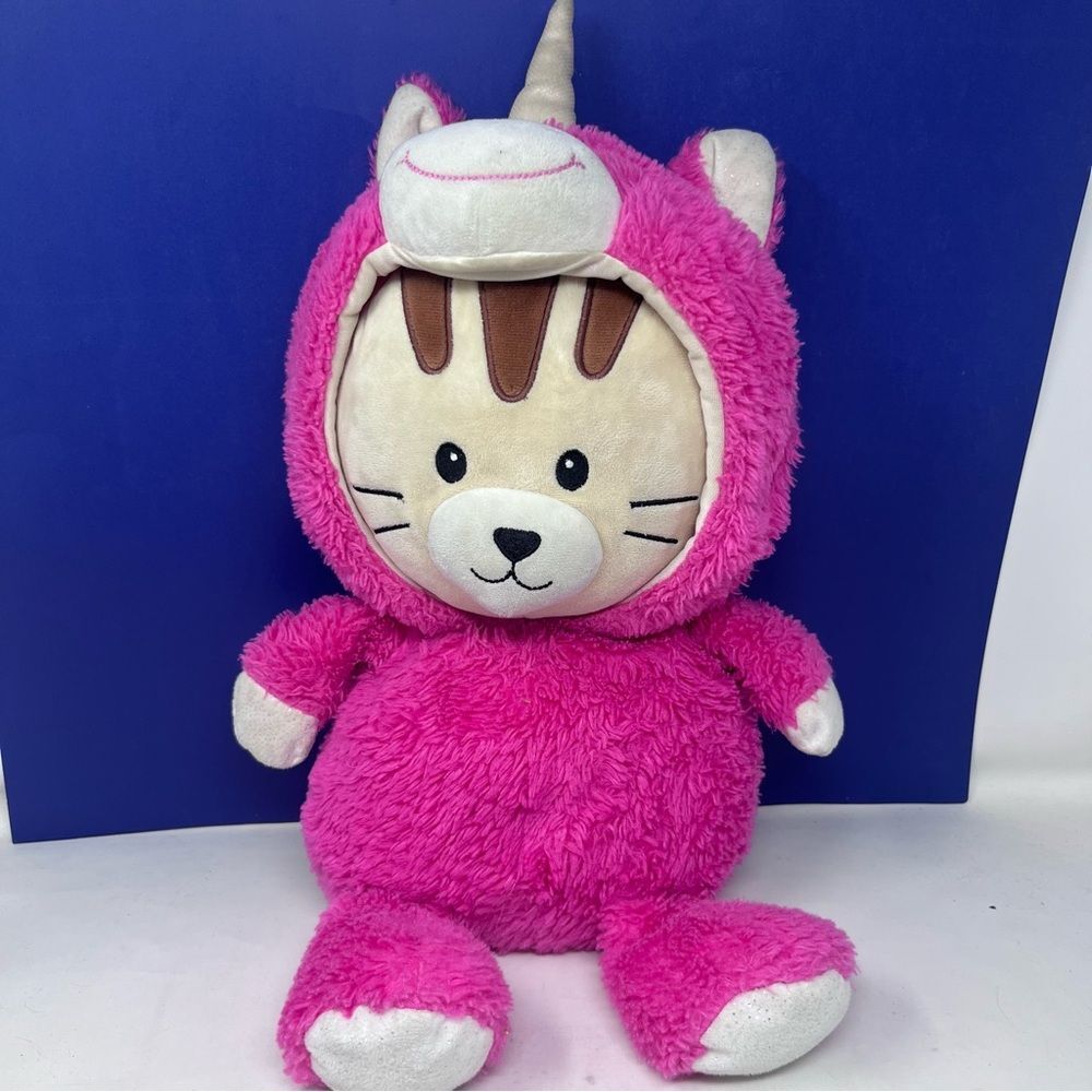 Spark Create Imagine Cat wearing Pink Unicorn Costume 18” Plush
